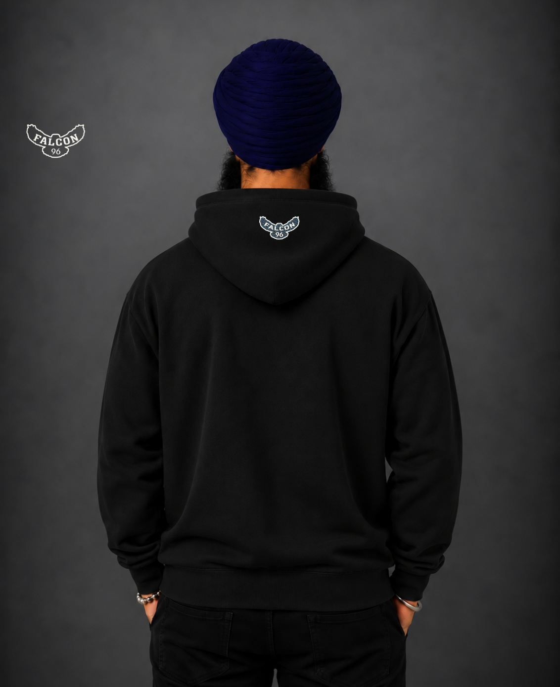 Men’s Khanda Embroidered Hoodie